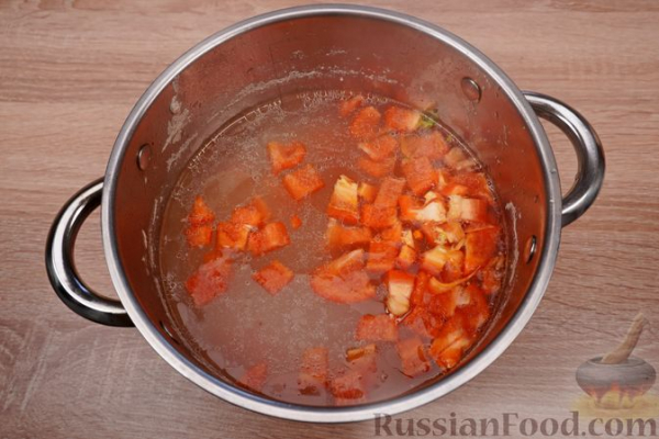 Куриный суп с брокколи и цветной капустой